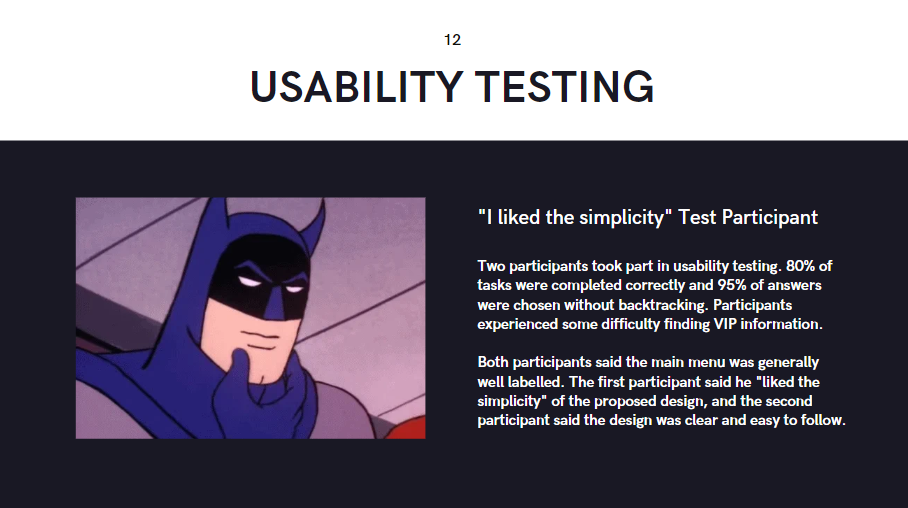 Sam C - Usability Testing